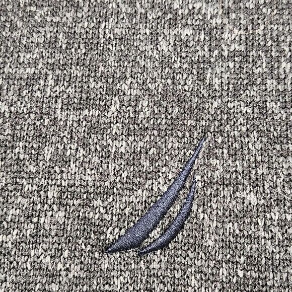 Nautica Sweater Size XL Color Gray Charcoal Zip On Front - Picture 4 of 12